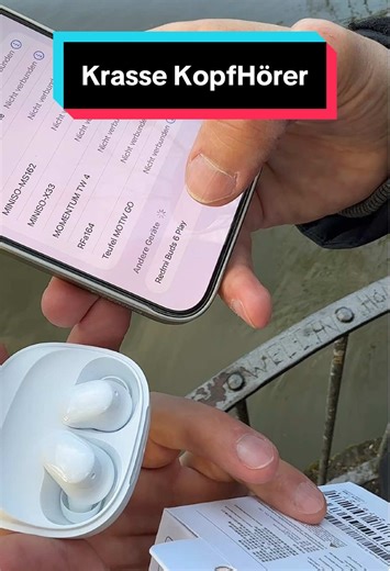 Heute genieße ich #DasLetzteErsteMal den herausragenden Klang der #RedMiBuds6Play von #RedMiBuds als #InEsrKopfhörer mit 36 Stunden AudioGenuss und einem tollen LadeCase das in 10 Minuten für weitere 3 Stunden HörGenuß sorgen kann! Tolle Kopfhörer die direkt per Bluetooth mit deinem Handy verbunden werden können kommen als RedMi Buds 6 Play direkt aus dem TikTok Shop zum besten Preis ganz einfach nach Hause geliefert 🏡