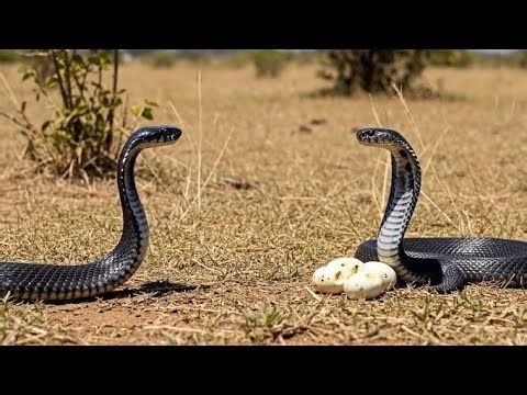 Two Black Cobras in a Deadly Fight of Death | Extreme Snake Battle | Nat Geo Wildlife Documentary