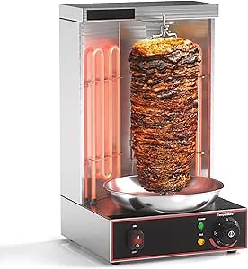 Amazon.com: Electric Vertical Broiler, Shawarma Machine Kebab Grill Gyro Rotisserie Oven: Home & Kitchen