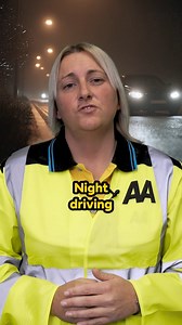 Don’t let the night throw shade on your driving skills. Here's how to stay safe and confident after dark 🌙 | The AA UK