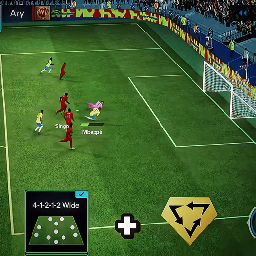 I finally found the best formation for passing the ball.