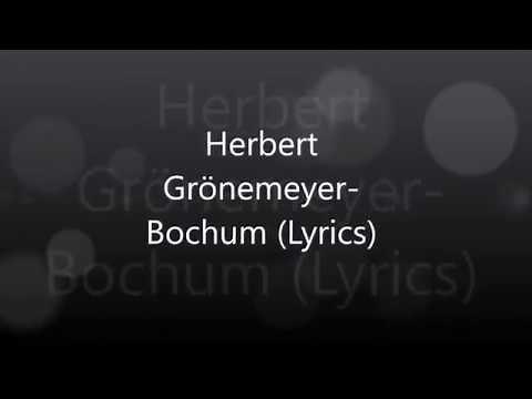 Herbert Grönemeyer-Bochum (Lyrics)