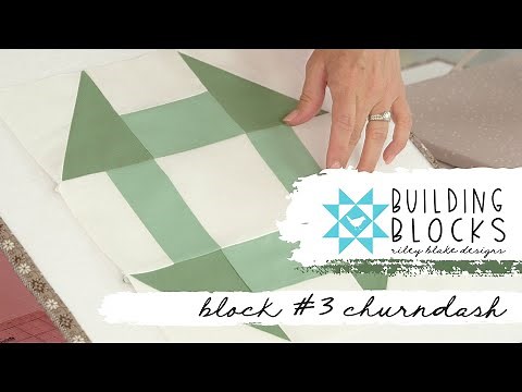 RBD Building Block Series Block #3: Churn Dash Block