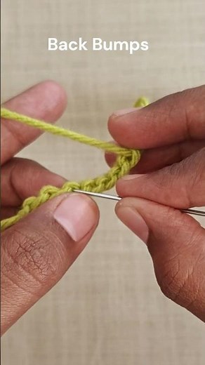 Front Loop vs Back Loop vs Back Bump | Crochet Basics #3b 🧶 #crochet #Shorts #crochetshorts