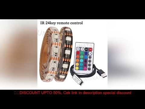 5V USB LED Strip RGB Light 5050 24key / 44key Remote Control Kit USB Power Waterproof Flexible Led T