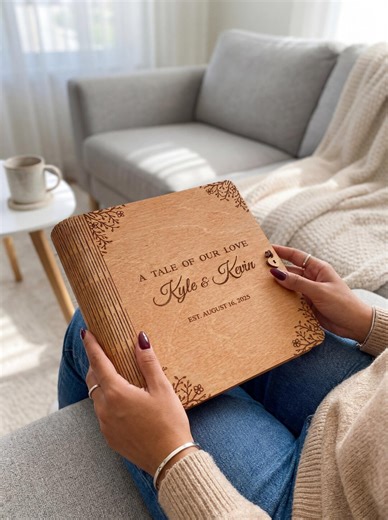 Personalized Memory Box, Wooden Keepsake Box for Wedding and Anniversary Memories - Etsy