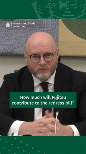 UK House of Commons Committees on Instagram: "This week, the Business and Trade Committee asked Fujitsu how much they will contribute to the Post Office Horizon redress schemes bill. They’ve accepted they have a moral obligation to contribute — yet they won’t confirm how much they will pay. #PostOffice #Fujitsu #HorizonScandal"