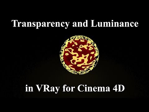 Transparency and Luminance in VRay for C4D