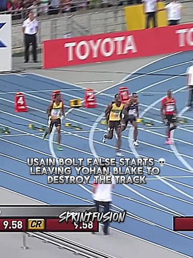 Blake Wins After Bolt's Mistake | Sprint Fusion World Championship