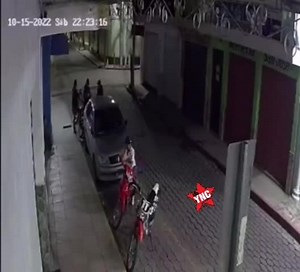 Fiery Motorcycle Crash