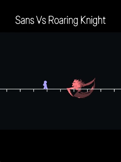 Sans Vs Roaring Knight | Undertale Vs Deltarune #animation #yomihustle #undertale #deltarune #sans