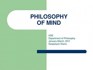 PHILOSOPHY OF MIND - SlideServe