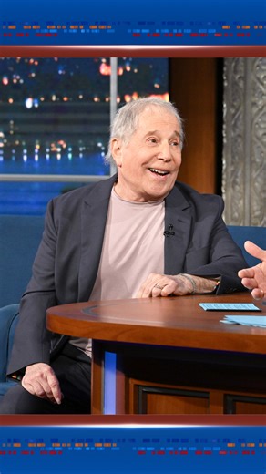 2.7M views · 65K reactions | “People talking without speaking,” because the music said it all. Paul Simon #Colbert #PaulSimon #Music | The Late Show with Stephen Colbert | Facebook