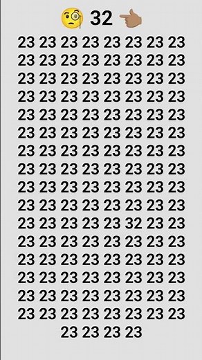 find the number 32 🧐