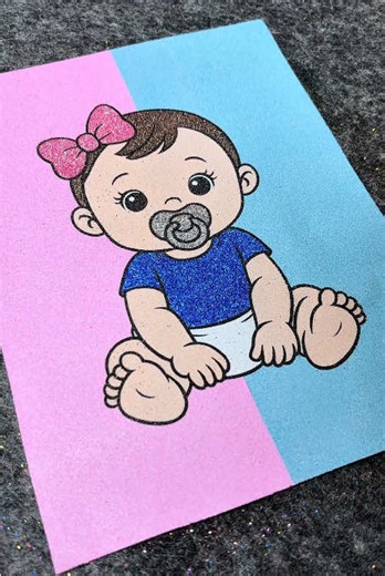 Beautiful Sand Painting for Babies