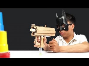 Batman DIY Cardboard Toy - How to Make a Cardboard Gun Machine