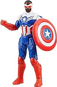 Marvel Epic Hero Series Captain America Action Figure, 4-Inch, Avengers Super Hero Toys, Birthday Gifts for Kids, Ages 4+
