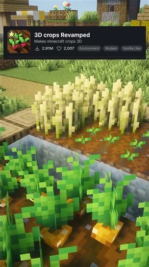 3D crops Revamped | Resource Pack