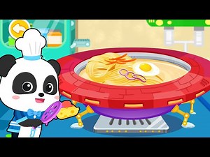 Yummy Food in Space Kitchen| Pretend Play | Kids Cartoon | for Kids | Gameplay Video | BabyBus - Videos For Kids