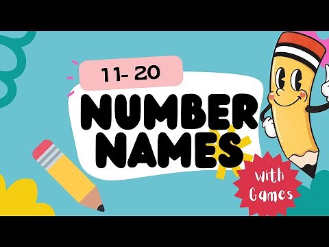 Number Names 11- 20 With Games | Practice My Worksheets