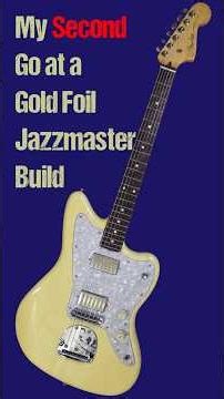 My Second Go at a Gold Foil Jazzmaster Build #fender #guitar #electricguitar #seymourduncan