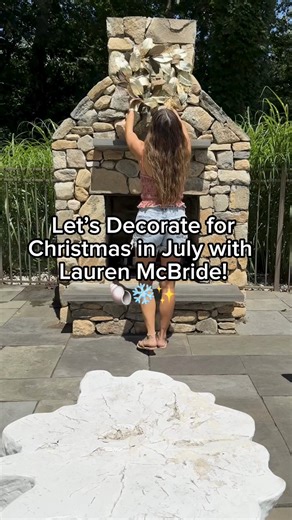 July, but make it Christmas with Lauren McBride! Who says you can’t celebrate your favorite holiday in the summer?! ☀️❄️ Shop all NEW holiday items from bylaurenmcbride here> http://qvc.co/shoplaurenmcbride710 🎄✨ (note: this was just for fun - these items are not meant to stay outside!) | QVC