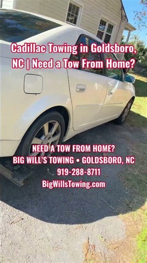 Cadillac Towing in Goldsboro, NC | Need a Tow From Home? #towing #car #cadillac #northcarolina #fyp