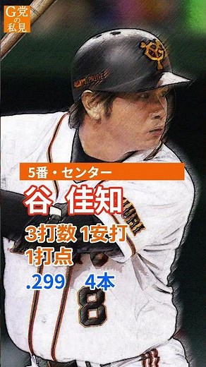 16年前の今日のスタメン【巨人】2008年の7月3日オーダー #坂本勇人 #高橋由伸 #Shorts