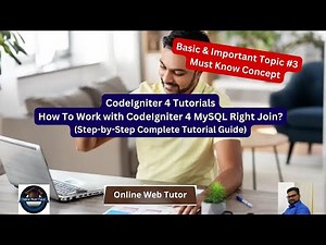CodeIgniter 4 MySQL Right Join | CodeIgniter 4 Tutorials | Complete Basics of MySQL Right Join