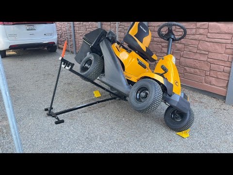 Amazon’s Cheap Riding lawnmower side lift. Is it Stable?