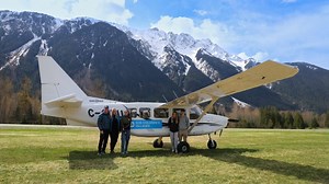 The family of five flying around the world in a tiny plane