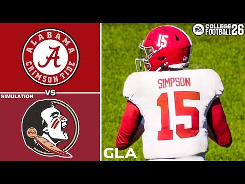 Alabama vs. FSU Simulation | CFB 26 PS5 Gameplay