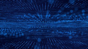 Download Dot Lines on Blue Grid Animation Background for free