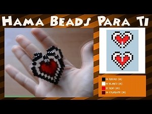 Corazón 3D/Montable - Tutorial Hama Beads