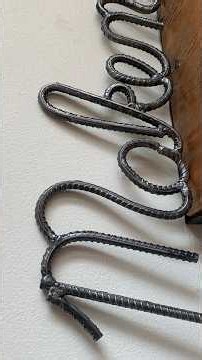 Welding a Cursive Rebar Name Sign: "Makenna" | #diy #metalwork #welding #signfabrication #etsy