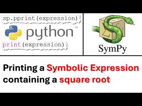 Printing a Symbolic Expression containing a square root