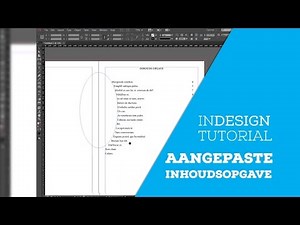 Hoe maak je een aangepaste inhoudsopgave in InDesign