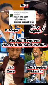 Riddim Request Part 34. Heart And Soul Riddim #busysignal #tarrusriley #dmajor #jahcure #heartandsoulriddim #riddim #riddims #reggae #reggaemusic #reggaelovers #jamaicamusic #jamaicanmusic #caribbean | Robert Zhuwao Robert Zee