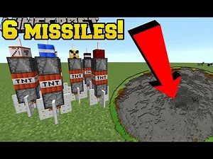 Minecraft: 6 MISSILES THAT WILL DESTORY YOUR WORLD!!! - Custom Command