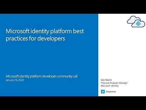 Microsoft identity platform best practices for developers