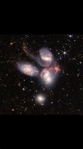 These Five Galaxies Are Performing a Cosmic High Five! 🌌🚨 #space #nasa