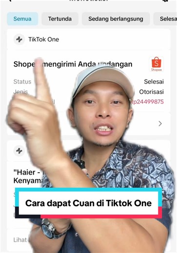 Cara Daftar dan Dapat Cuan di TikTok One