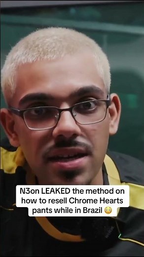 N3on LEAKED the method on how to resell Chrome Hearts pants while in Brazil 😳 #n3on #chromehearts