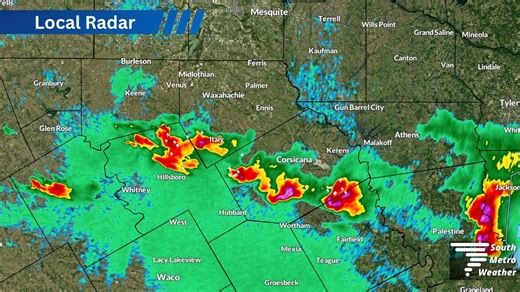 12:30 am, 5.23.24: Just a few non-severe storms remain across our area. We should be done with these in the next hour or so, and then it's on to tomorrow's storms. More on those in the morning! | South Metro Weather