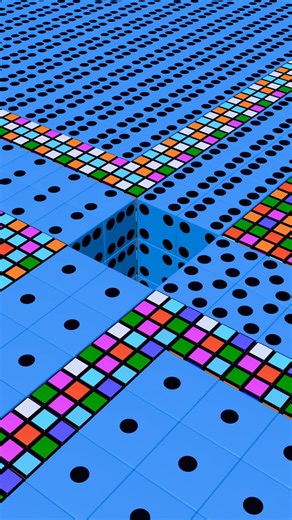 The3dartshow on Instagram: "4 X 4 RubikDice Stack 2 #rubik #dice #rubikscube #oddlysatisfyingvideos❄️ #satisfyingvideos"