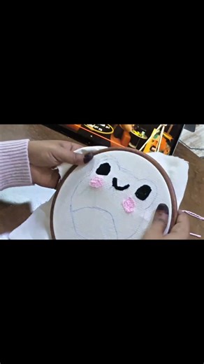 Frog coaster punch needle tutorial #اكسبلور#punchneedle