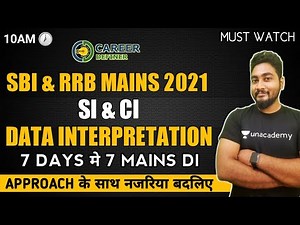 Simple & Compound Interest Data Interpretation For SBI & RRB PO/Clerk Mains 2021 || Career Definer |