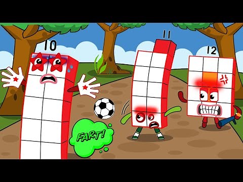 Damn! Numberblocks 10 fart and ran away| Numberblocks fanmade coloring story