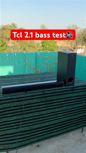 Tcl 2.1 channel sound bar outdoor sound test with tcl subwoofer deep bass high quality🔊 #noiseaudio