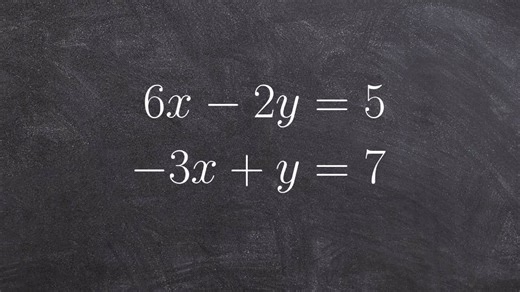 Learn to solve a system of equations with no solution by substitution